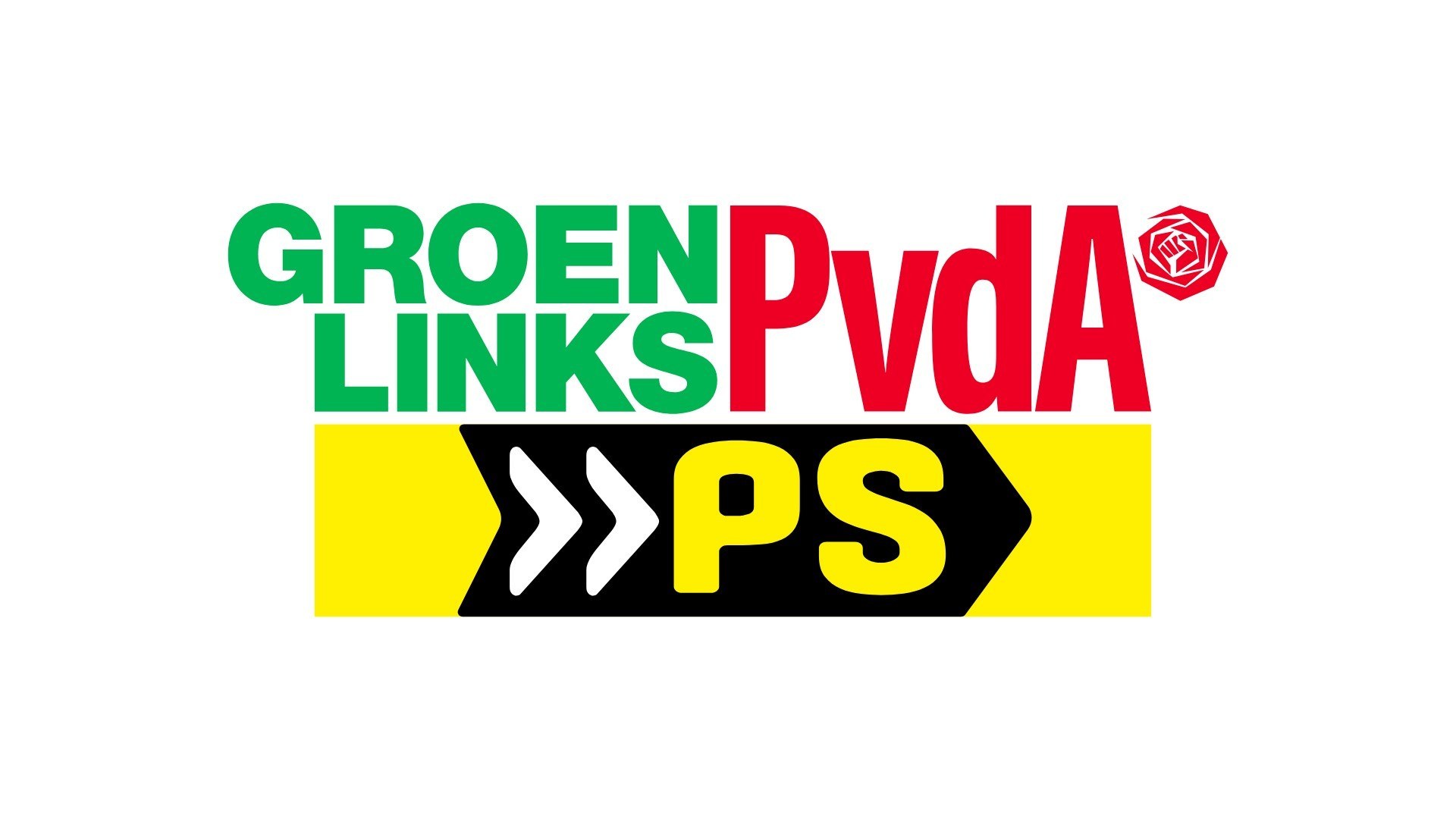 De logo's van de drie samenwerkende partijen.